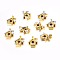Tibetan Style Pendants, Alloy, Lead Free and Cadmium Free, House, Antique Golden Color, Size: about 15.5mm long, 13mm wide, 3.5mm thick, hole: 2mm, 780pcs/1000g