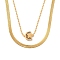 Double Layer Necklaces, 304 Stainless Steel Pendant Necklace for Women, Star, 15.94 inch(40.5cm), Star & Moon: 10x10mm