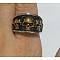 Stainless Steel Finger Rings, Skull, Antique Golden, US Size 10(19.8mm)