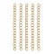 304 Stainless Steel Chain Extenders, Real 18K Gold Plated, 47~53x3mm