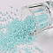 12/0 Grade A Round Glass Seed Beads, Ceylon, Pale Turquoise, 2x1.5mm, Hole: 0.7mm, about 48500pcs/pound