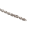 Tarnish Resistant 304 Stainless Steel Cable Chains, Diamond Cut Chains, Unwelded, Faceted, with Spool, Oval, Stainless Steel Color, 4x3x0.8mm, about 82.02 Feet(25m)/roll