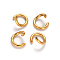 Ion Plating(IP) 304 Stainless Steel Open Jump Rings, Real 18K Gold Plated, 8x1.2mm, Inner Diameter: 5.6mm