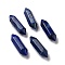 Natural Lapis Lazuli Healing Stones, Reiki Energy Balancing Meditation Therapy Wand, No Hole, Dyed, Faceted, Double Terminated Points, 22~23x6x6mm