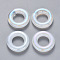 Transparent Acrylic Linking Rings, AB Color Plated, Imitation Gemstone Style, Round Ring, Clear AB, 25x6mm, Inner Diameter: 12.5mm