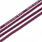 Elastic Cord, with Nylon Outside and Rubber Inside, Printed Word, Old Rose, 2.5mm, about 100yard/bundle(300 feet/bundle)