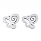 Non-Tarnish 201 Stainless Steel Pendants, Laser Cut, Butterfly, Stainless Steel Color, 16.5x18x0.9mm, Hole: 1.5mm