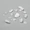 Natural White Moonstone Chip Beads, No Hole/Undrilled, 3~9x1~4mm