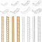 NBEADS Resin Invisible Ring Size Adjusters Set, Include 16 Pcs 8 Sizes Spacer Ring Guards and 8 Pcs 4 Styles Round Plastic Spring Coils, Fit for 1~10mm Width Rings for Loose Rings Rings Adjuster Size
