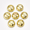 ABS Plastic Cabochons, Half Round, Golden, 2x1mm, about 10000pcs/bag