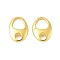 925 Sterling Silver Spring Gate Rings, Oval, Golden, 11x8x2.5mm, Hole: 2.5mm