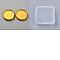 11Pcs Alloy Cabochon Settings, Flat Round, Golden, Tray: 23.5mm, 27.5x5mm