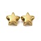 304 Stainless Steel Beads, Ion Plating(IP), Star, Real 18K Gold Plated, 7.5x7.5x4.5mm, Hole: 2.5mm