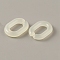 Acrylic Linking Rings, Quick Link Connector, Oval, Imitation Jelly, for Cable Chain Making, Cornsilk, 19x14x4mm, Inner Diameter: 11x6mm
