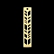 201 Stainless Steel Pendants, Laser Cut, Rectangle with Arrow, Golden, 35x6x1mm, Hole: 1.5mm