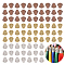 90PCS 3Colors Alloy Bead Cones, Apetalous, Mixed Color, 17x19x9mm, Hole: 2mm