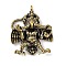 Brass Pendants, Eagle, Antique Golden, 41.5x34x15.7mm, Hole: 2mm