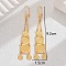 Vintage Exaggerated Square Coin Earrings for Party Banquet Accessories