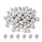 Pave Disco Ball Beads, Polymer Clay Rhinestone Beads, Round, Crystal AB, PP13(1.9~2mm), 6 Rows Rhinestone, 10mm, Hole: 1.5mm