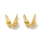 304 Stainless Steel Bead Tips, Golden, 6x3mm, Hole: 1.4mm