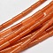 Natural Red Aventurine Column Beads Strands, 13~14x4~5mm, Hole: 1mm, about 29pcs/strand, 15.7 inch