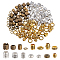 Tibetan Style Alloy Beads, Mixed Shapes, Antique Silver & Antique Bronze & Antique Golden, 74x73x25mm, 150pcs/box