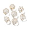 Transparent Glass Beads, Gradient Color, Dragon, Light Goldenrod Yellow, 13.5x13x12.5mm, Hole: 1mm