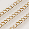 Ion Plating(IP) Handmade 304 Stainless Steel Curb Chains, Soldered, with Spool, Golden, 3.5x2.5x0.2mm, about 32.8 Feet(10m)/roll