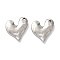 Tarnish Resistant 304 Stainless Steel Pendants, Heart, Stainless Steel Color, 19x17x3mm, Hole: 1.8mm