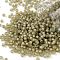 TOHO Round Seed Beads, Japanese Seed Beads, (369FM) Beige Lined Crystal Matte, 8/0, 3mm, Hole: 1mm, about 1110pcs/50g