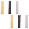 UNICRAFTALE About 6pcs 3 Colors Hypoallergenic Rectangle Pendants Blank Charms Stamping Blank Tag Stainless Steel Bar Charm for Jewelry Making 40mm