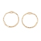 Brass Pendants, Ring, Real 14K Gold Plated, 21.5x21x1mm, Hole: 3x1.6mm