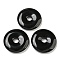 Natural Obsidian Pendants, Donut Charms, 39~40.5x5~7mm, Hole: 8~8.5mm