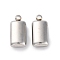 304 Stainless Steel Accessories Pendants, Stainless Steel Color, 15x7.5x4.5mm, Hole: 1.6mm