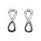 Tarnish Resistant 304 Stainless Steel Links connectors, Infinity, Stainless Steel Color, 17x6x2mm, Hole: 3x5mm