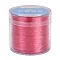 Korean Round Crystal Elastic Stretch Thread, for Bracelets Gemstone Jewelry Making Beading Craft, Cerise, 0.6mm, about 284.34 Yards(260m)/Roll