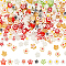 300Pcs 10 Colors Handmade Millefiori Glass Beads, Flower, Mixed Color, 3.5~5.6x3.5~5.6x2.6~3mm, Hole: 1mm, 30pcs/color