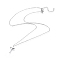 Non-Tarnish 304 Stainless Steel Pendant Necklaces, with Cable Chains and Lobster Claw Clasps, Cross, Stainless Steel Color, 17.52 inch(44.5cm), 1.5mm