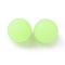 Luminous Round Food Grade Silicone Beads, Pale Green, 15x14.5mm, Hole: 2mm