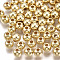 CCB Plastic Beads, Round, Light Gold, 5x4.5mm, Hole: 1.5mm