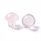 Transparent Glass Beads, Mushroom, Pearl Pink, 13.5x13.5mm, Hole: 1.6mm