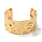 Ion Plating(IP) 304 Stainless Steel Wide Band Open Cuff Bangle for Women, Real 18K Gold Plated, Inner Diameter: 2-1/2 inch(6.5cm)