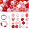 DIY Jewelry Making Kits, including Acrylic Beads, with Iron Finding, Mixed Color, Beads: 20mm, Hole: 2mm