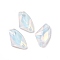Mocha Effect Axe Shape Sew on Rhinestone, K5 Glass Rhinestone, 2-Hole Link, Plated Flat Back, Sewing Craft Decoration, WhiteSmoke, 16x27.5x6.5mm, Hole: 1.2mm