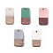 Resin & Walnut Wood Pendants, Rectangle, Mixed Color, 26.5x13x3~4mm, Hole: 1.8mm