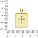 Латунные микропаве прозрачные подвески с фианитом KK-I723-14G-3