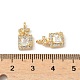 Латунные микро проложить кубического циркония подвески KK-S531-05G-4