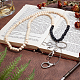 Бусины из дерева и цветка амазонита для платья-молнии HJEW-PH01973-6