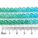 Окрашенного распылением треск стеклянные бусы нити DGLA-C002-6mm-10-5