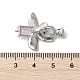 Латунные микро проложить кубического циркония раз за застежками KK-U059-10P-3